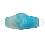 Youth Teal Tie Dye Face Mask