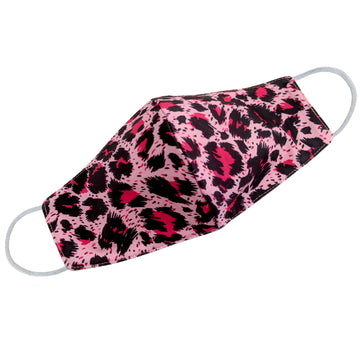 Pink Cheetah Face Mask