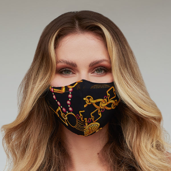 Gold Chains Face Mask