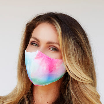 Rainbow Tie dye Face Mask