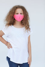 Youth Solid Charity Pink Face Mask